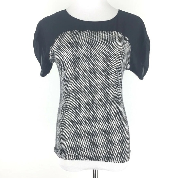 NEW WITH TAG Armani Exchange Crepe Yoke Blouse - Picture 8 of 8